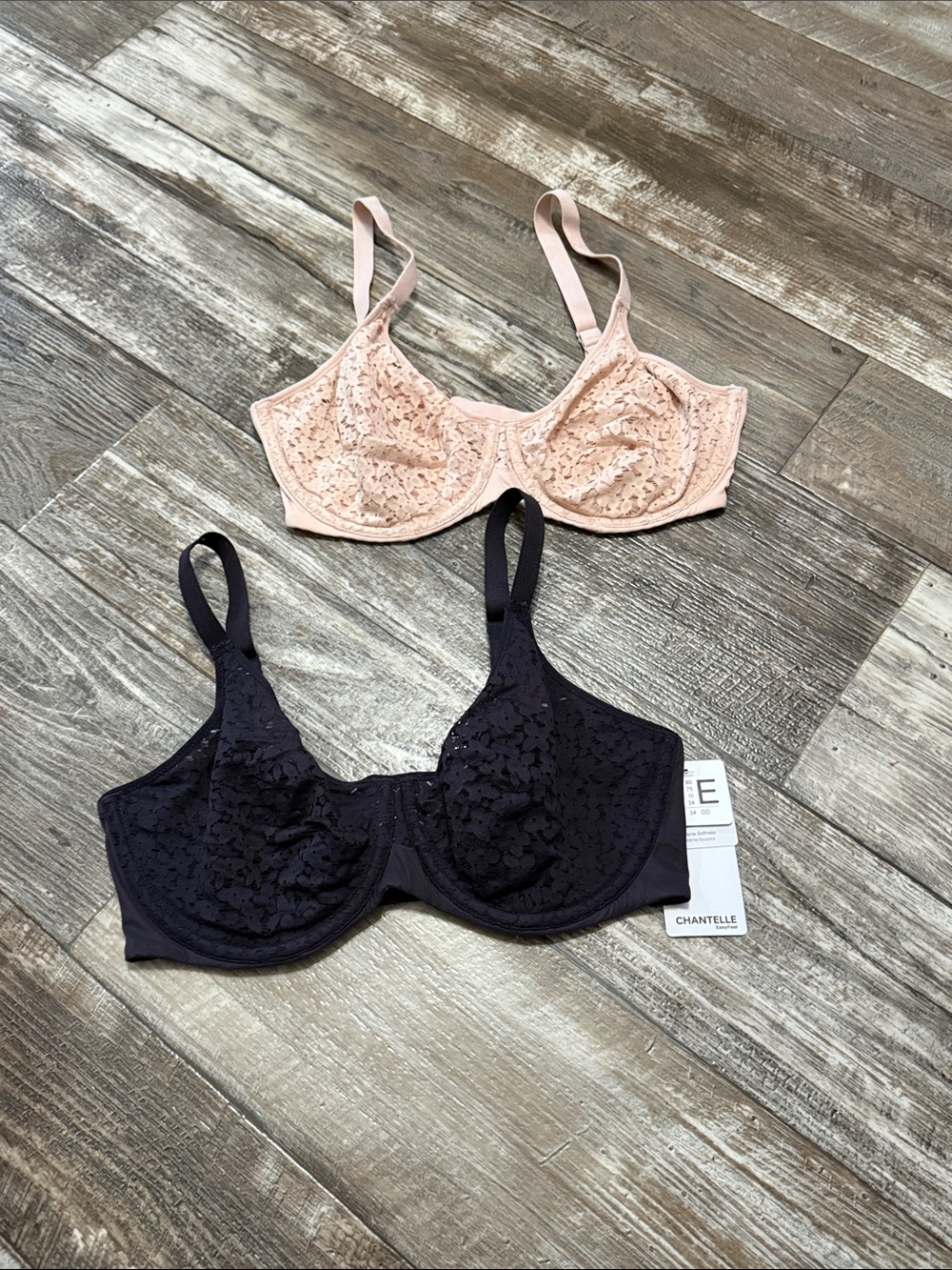 Two Chantelle Lace Underwire Bra Size 34/DD